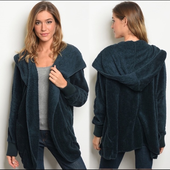 Madison Sherpa Hooded Cardigan - Picture 1 of 1
